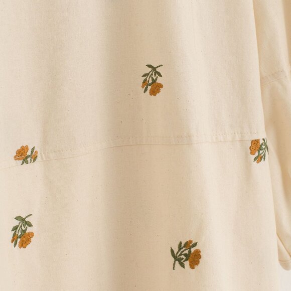 Embroidered Floral Dress, Ivory - Picture 3 of 10